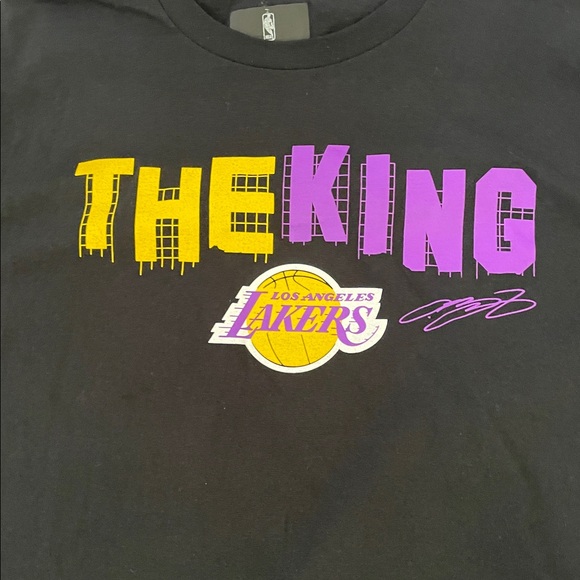 Los Angeles Lakers Men's Black Short Sleeve Crew Neck t-shirt Size (large) - Picture 3 of 6